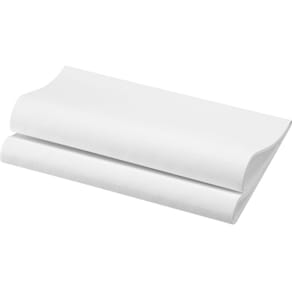 Middagsserviet Duni Dunisoft 1-lags, hvid 48x48 cm, 60 stk