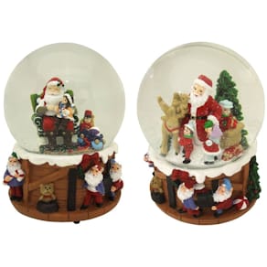 Schneekugel Noname Weihnachtsmann, 2-fach sortiert, Ø10cm