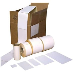 Termoetiket 102x192 mm, udvendig vikling, permanent, 3000 stk