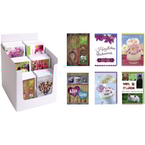 Minikarte Noname Allgemein, sortiert, 60 Stück (Display)