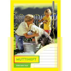 Muttiheft PVP 2401 Motiv Hund, A6, liniert, 20 Blatt
