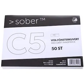 Kuvert konsument fp C5H2 FH vit 50/fp