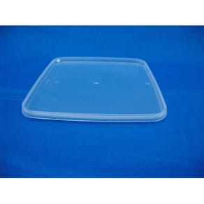 Låg til condibøtte PP, transparent 195x195x8 mm, 96 stk