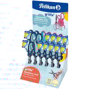 Schulschere Pelikan griffix, rund, sortiert