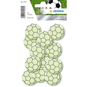 Herma stickers selvlysende små fodbolde (12)