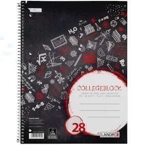 Collegeblock LANDRE Tattoo, A4+, kariert, 80 Blatt
