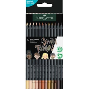 Buntstifte Faber-Castell Black Edition, 12 St.