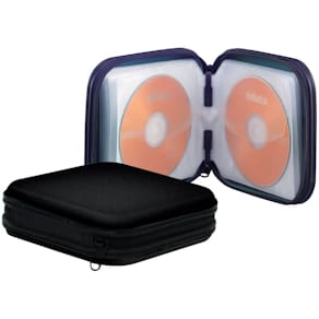 CD/DVD-Tasche Q-CONNECT KF02204, für 24 CDs, schwarz
