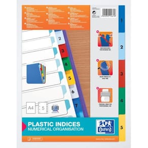 Pärmregister Plast ELBA A4 1-5