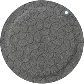 Ståmatta StandUp Round Ø56cm, textil grå