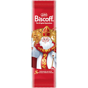 Speculaaskoekjes Lotus, Sinterklaas, 14 cm, pakje van 4