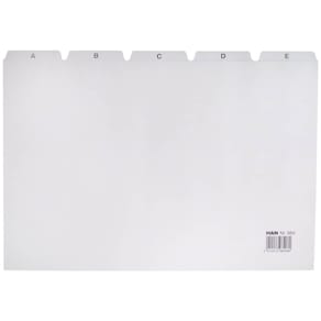 Leitregister HAN, A4 quer, A-Z, grau