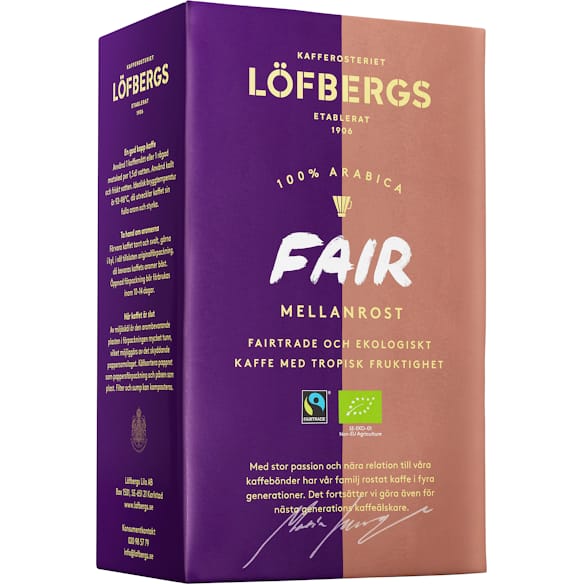 Kaffe LÖFBERGS Fair Mellan Eko/FT 450g