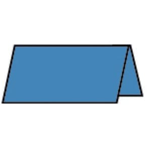 Tischkarte Rössler Paperado, 10 x 10 cm, stahlblau