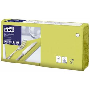 Frokostservietter Tork Advanced 3-lag, lime 33x33 cm, 1500 stk
