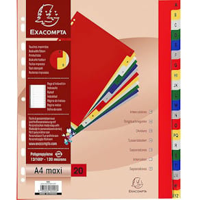 Plastregister EXACOMPTA PP A4+ A-Z f.f