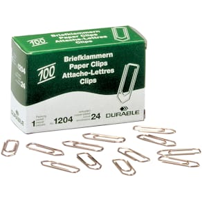 Büroklammern Durable, 100 St., verkupfert