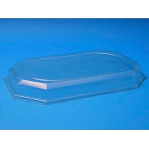 Låg til cateringfad oval 550x375x63 mm transparent, 50 stk