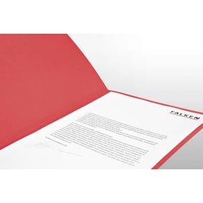 Aktendeckel Falken A4, 250 g/qm, rot