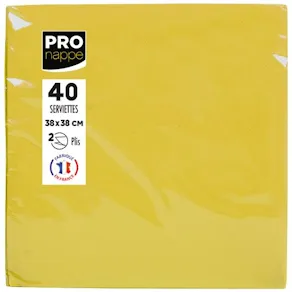 Servett PRONAPPE 38x38cm gul 40/fp