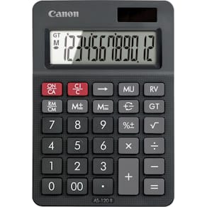 Bureaurekenmachine Canon AS-120II, zwart