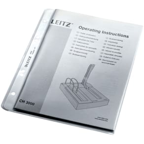 Prospekthülle Leitz Extrastark, A5, genarbt, oben offen, 4-fach