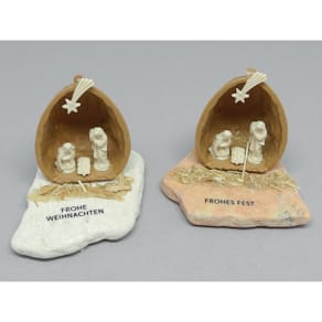 Krippe Noname auf Stein, sortiert