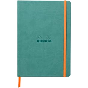Rhodiarama soft A5 aqua ruled ivory