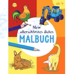 Malbuch ARENA Mein allerschönstes dickes Malbuch, 48 Blatt
