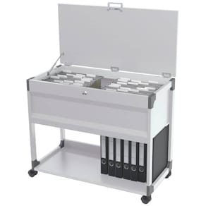 Hängemappenwagen Durable System File Trolley 100 Multi Top, grau