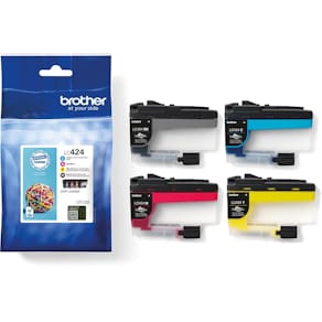 Inktcartridge Brother LC-424VAL, 4 kleuren, 750 pagina's (OEM)