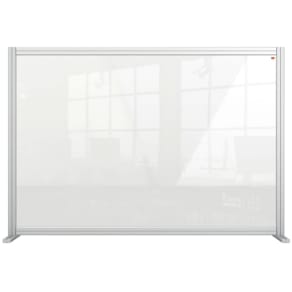 Trennwand Nobo Premium Plus, 140 x 100 cm, Acrylglas, klar