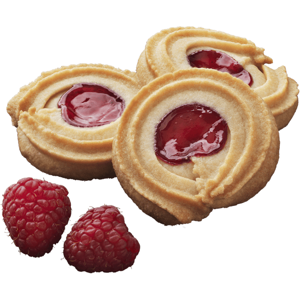 Kaker GILLE Bringebærkranser 600g