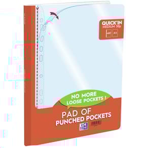 Plastlommer Oxford A4 transparent, 20 stk