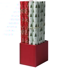 Geschenkpapier Rössler Weihn.Offset Ho-Ho-Ho, 500 x 700 mm, bunt,