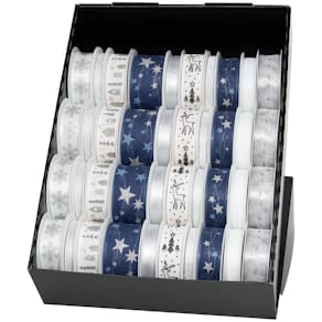 Geschenkband-Präsenter GOLDINA, 40-teilig, blau sortiert