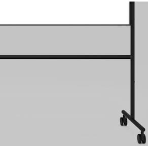 Whiteboard Lintex ONE Mobil, svart, dubbelsidig, 150x120cm