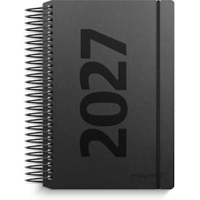 Dagskalender Mayland Mini 101x129 mm 2027, sort, FSC Mix