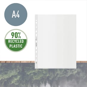 Plastlommer Leitz Recycle MAXI 100µm transparent, A4, 25 stk