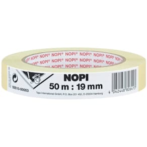 Kreppband NOPI Maler-Krepp, 50 m x 19 mm, beige