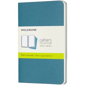 Cahier Journal Olinjerad Pocket Brisk Blue 3-Pack
