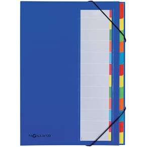 Ordnungsmappe PAGNA Premium, blau, 12-teilig
