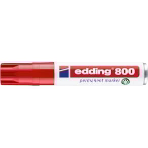 Permanentmarker edding 800, 4–12 mm, rot