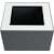 Deksel V-Part top voor modulaire afvalbak 85 l en 90 l, wit
