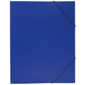 Snoddmapp PP Plast A4, 3-klaff, 30mm, Blå