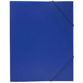 Snoddmapp PP Plast A4, 3-klaff, 30mm, Blå