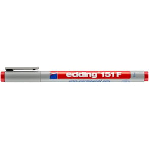 Folienschreiber edding 151 F, rot