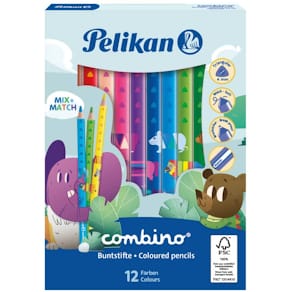 Farbstifte Pelikan Combino, 12 St., dick