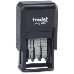 Datumstempel Trodat Printy 4810, deutsch, 3,8 mm, schwarz, Kissen