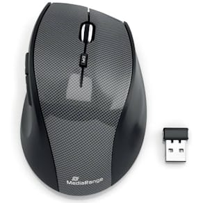 Maus MediaRange MROS207, optisch, schwarz/grau
